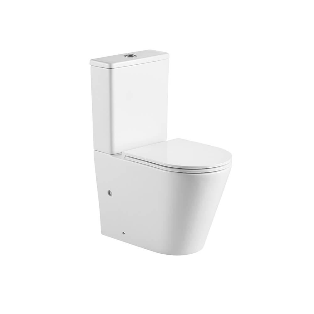 KIT-Fino WhisperFlush Close Coupled Back to Wall Toilet Suite with Thin Seat- Matte White