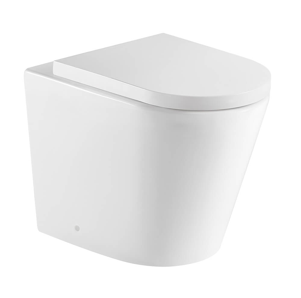 KIT - Fino WhisperFlush Floor Pan with Thick Seat- Gloss White