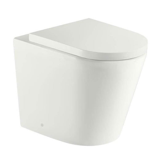 KIT - Fino WhisperFlush Floor Pan with Thick Seat- Matte White
