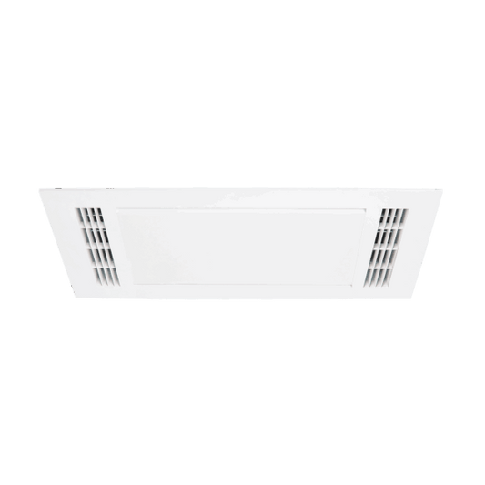 Furnace 2200w Fan Forced Heat 3 in 1 Bathroom Heater Exhaust Fan with 20w Tricolour Light - White
