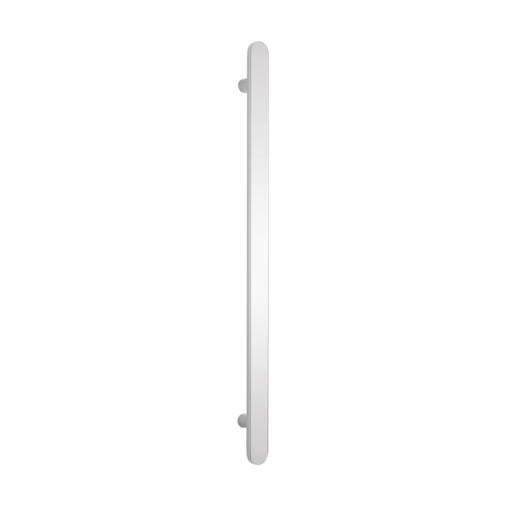 Radiant Polished Stainless Flat Profile Vertical 930mm NON-HEATED Single Bar Towel Rail