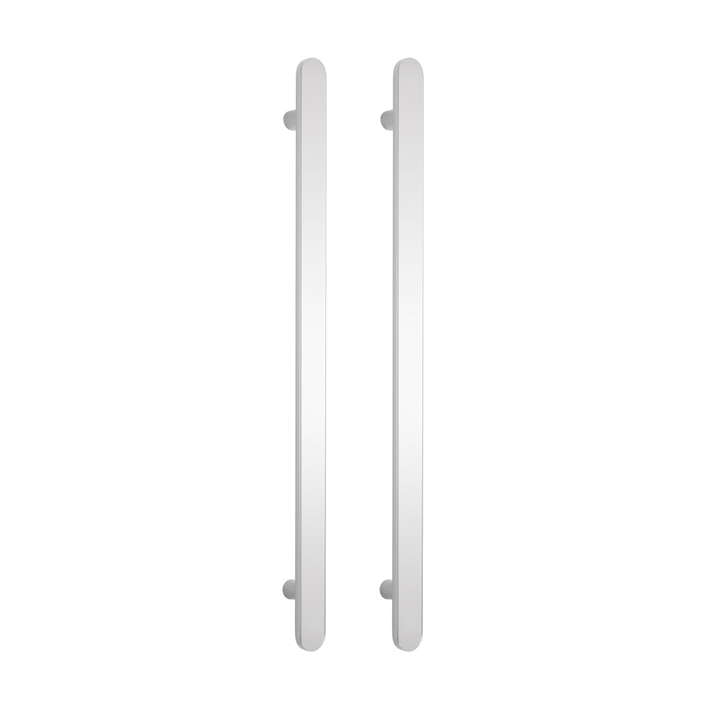 Radiant Polished Stainless Flat Profile Vertical 930mm NON-HEATED Single Bar Towel Rail