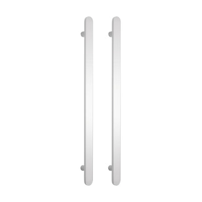 Radiant Polished Stainless Flat Profile Vertical 930mm NON-HEATED Single Bar Towel Rail