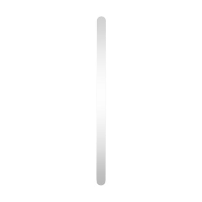 Radiant Polished Stainless Flat Profile Vertical 930mm NON-HEATED Single Bar Towel Rail