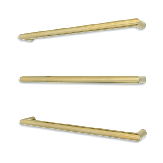 Radiant Light Gold 650mm Round Single Bar Towel Rail