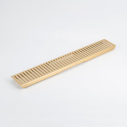 Radiant Slotted Linear Shower Grate - 900 mm length LID ONLY - Brushed Gold