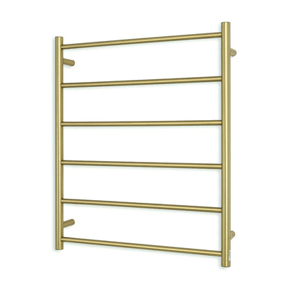 Radiant Brushed Gold 700 x 830mm Round NON-HEATED Towel Rail
