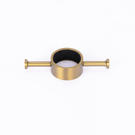 Radiant Vertical Towel Rail Hook for Vertical HEATED Bar Brushed Gold