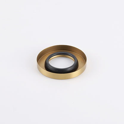 Radiant Brushed Gold Vertical towel rail (round & flat) Cover Plate