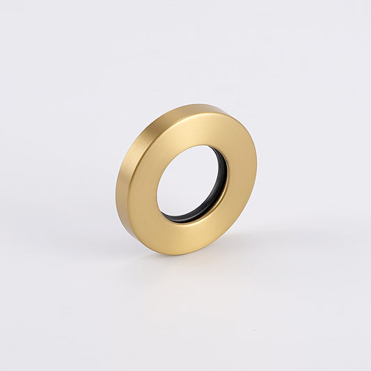 Radiant Brushed Gold Vertical towel rail (round & flat) Cover Plate