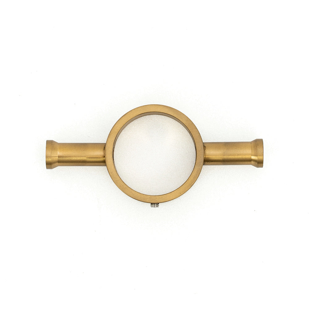 Radiant Brushed Gold Vertical 950mm Round NON-HEATED Single Bar Towel Rail