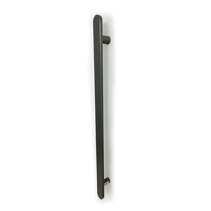 Radiant Gunmetal Grey Flat Profile Vertical 930mm NON-HEATED Single Bar Towel Rail