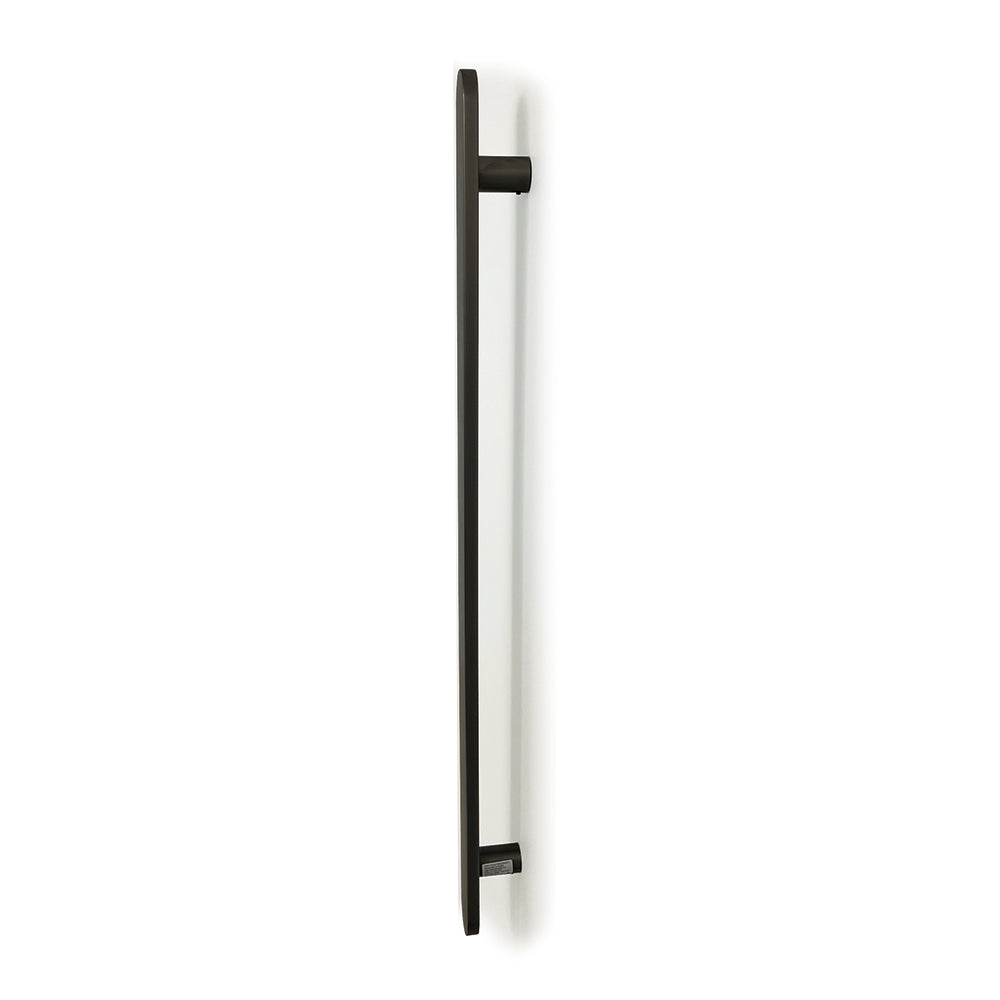 Radiant VERTICAL FLAT BAR TOWEL RAIL 50 X 930MM Gunmetal GREY