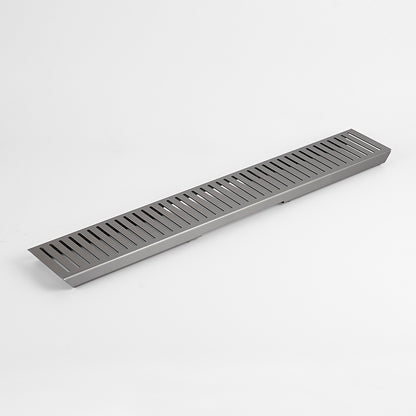 Radiant Slotted Linear Shower Grate - 800 mm length LID ONLY - Gunmetal Grey
