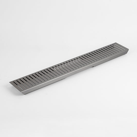 Radiant Slotted Linear Shower Grate - 900 mm length LID ONLY - Gunmetal Grey