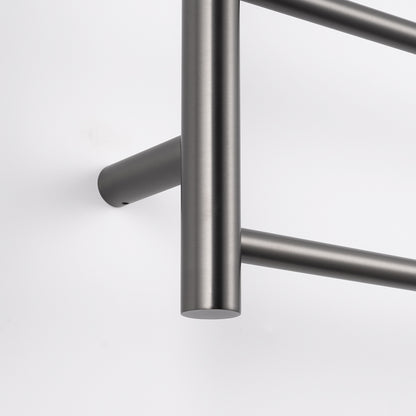 Radiant Gunmetal Grey 700 x 830mm Round NON-HEATED Towel Rail