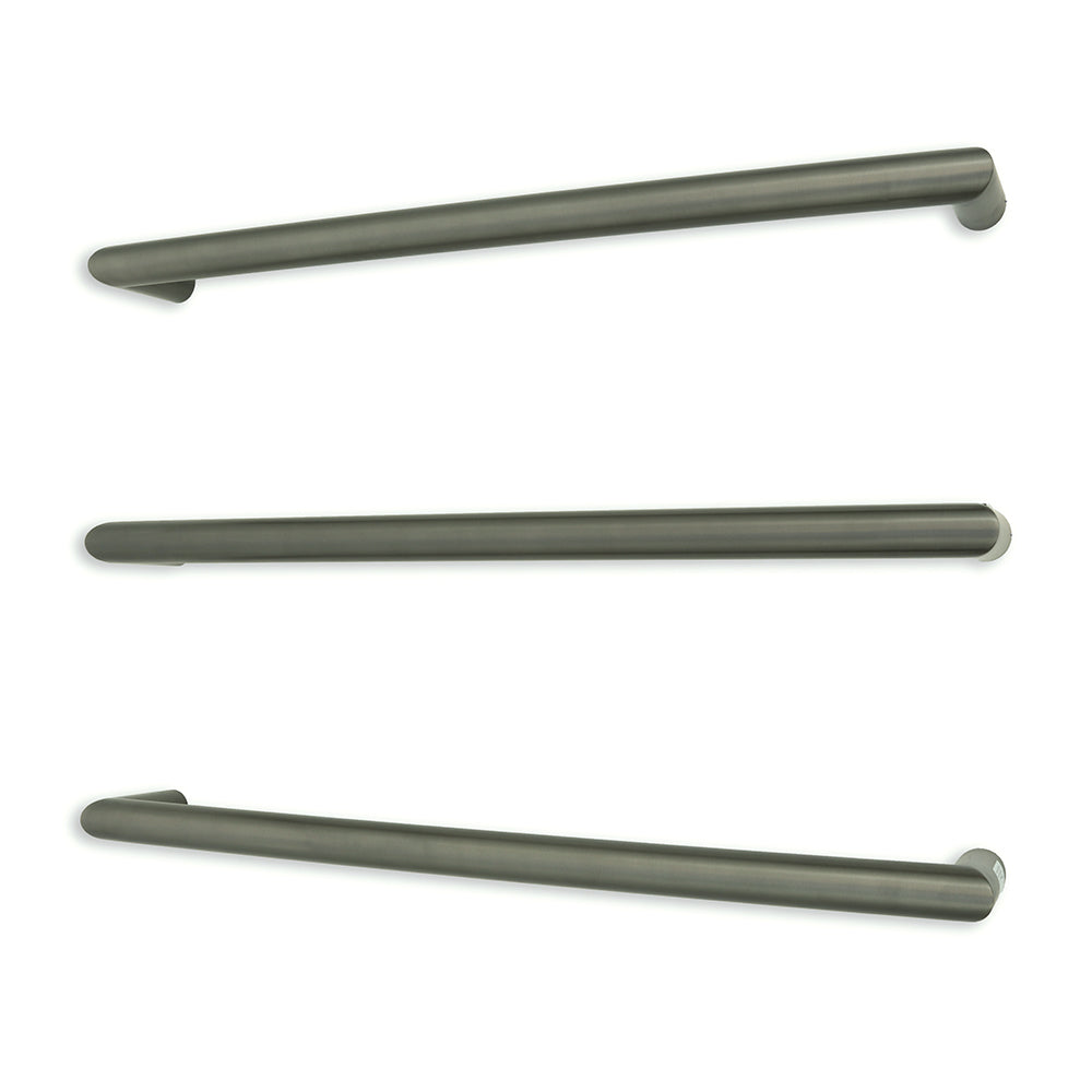 Radiant Gunmetal Grey 650mm Round Single Bar Towel Rail