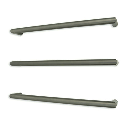 Radiant Gunmetal Grey 650mm Round Single Bar Towel Rail