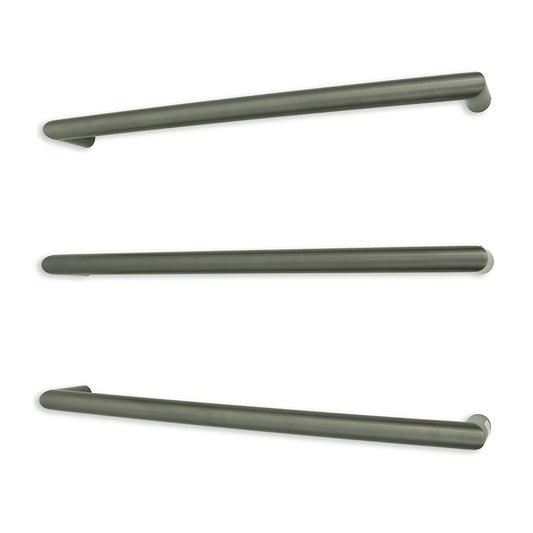 Radiant Gunmetal Grey 650mm Round Single Bar Towel Rail