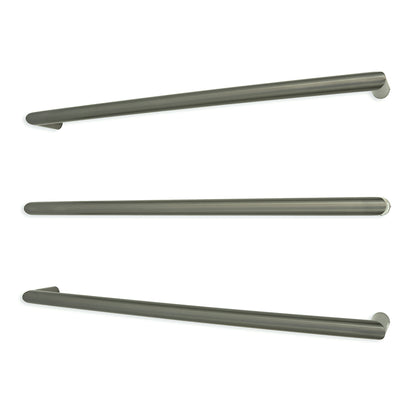 Radiant Gunmetal Grey 800mm Round Single Bar Towel Rail