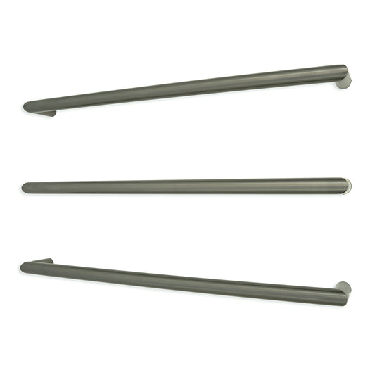 Radiant Gunmetal Grey 800mm Round Single Bar Towel Rail