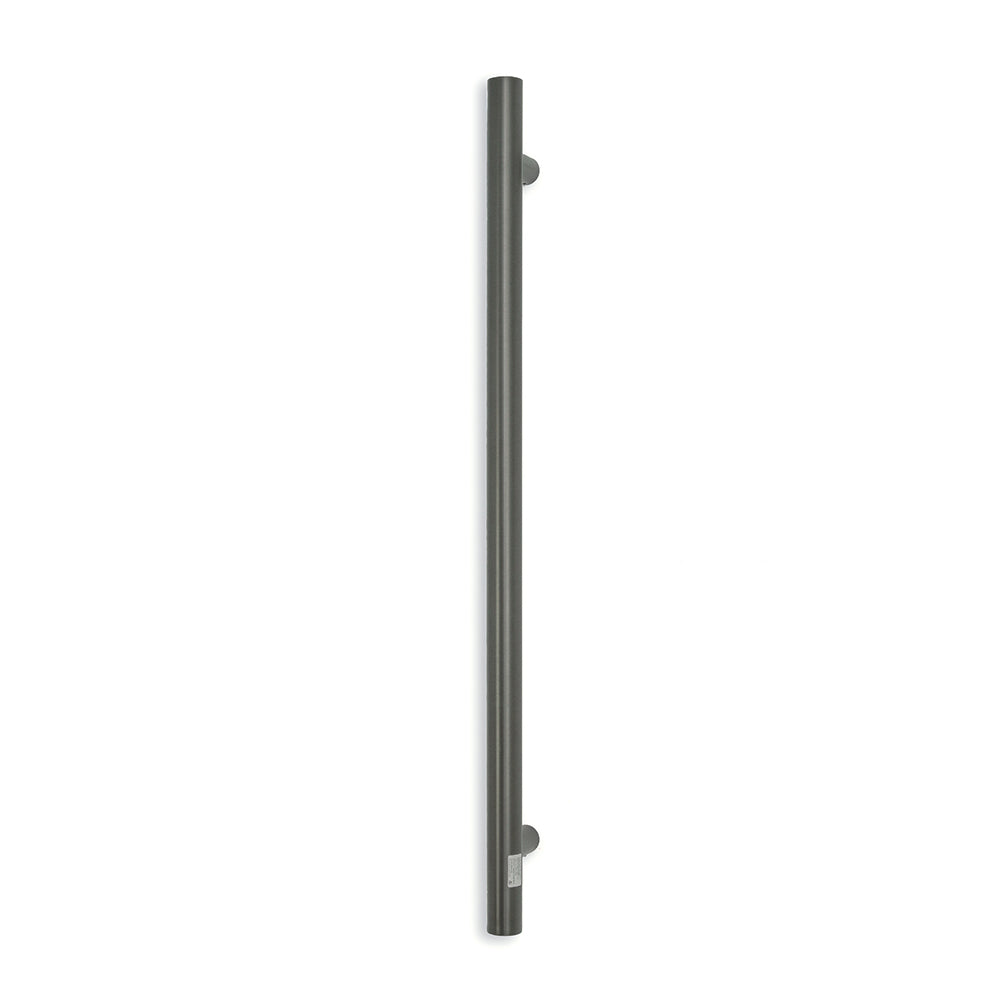 Radiant Gunmetal Grey Vertical 950mm Round NON-HEATED Single Bar Towel Rail