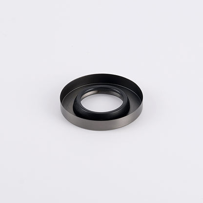 Radiant Gunmetal Grey Vertical towel rail (round & flat) Cover Plate
