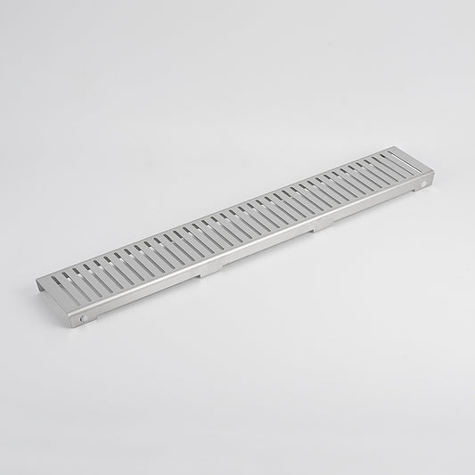 Radiant Slotted Linear Shower Grate - 800 mm length LID ONLY - Brushed Satin