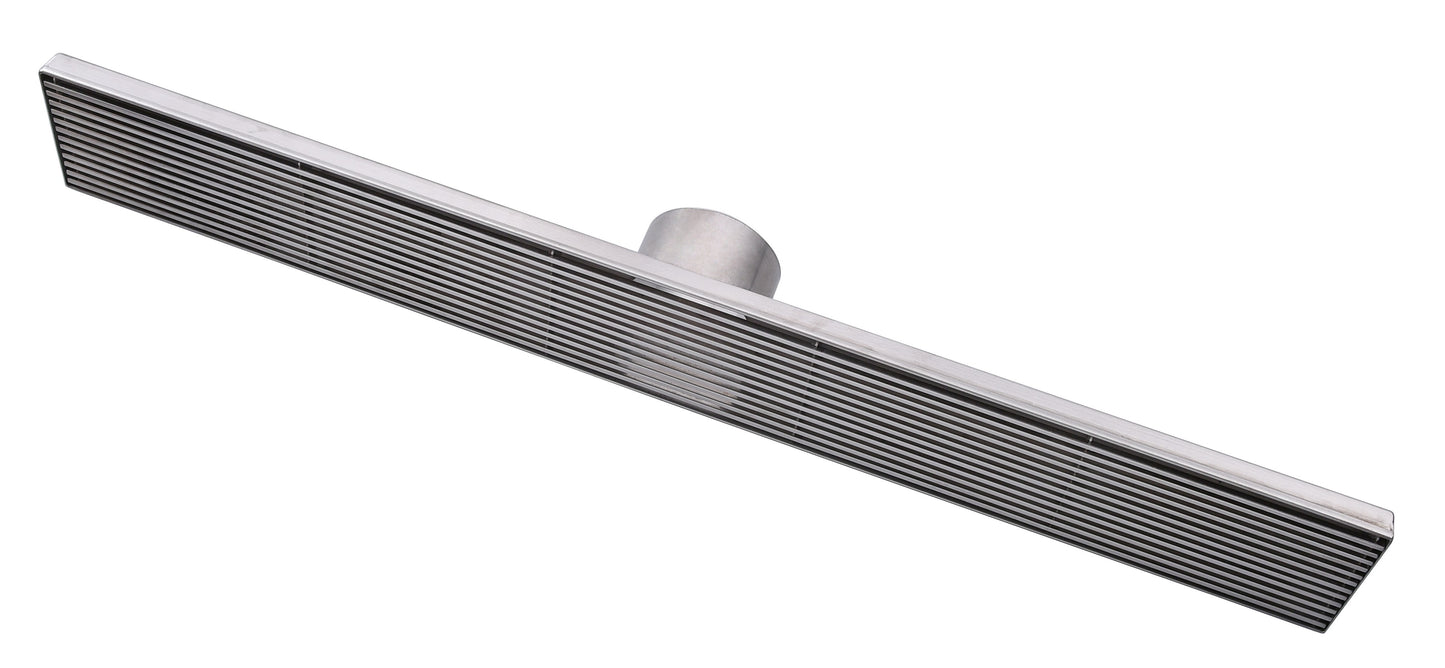 1200mm Stainless Steel/Chrome Grill Floor Waste - Center Cut