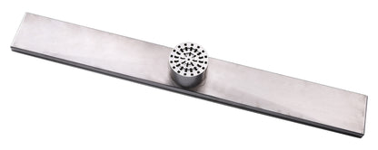 1200mm Stainless Steel/Chrome Grill Floor Waste - Center Cut