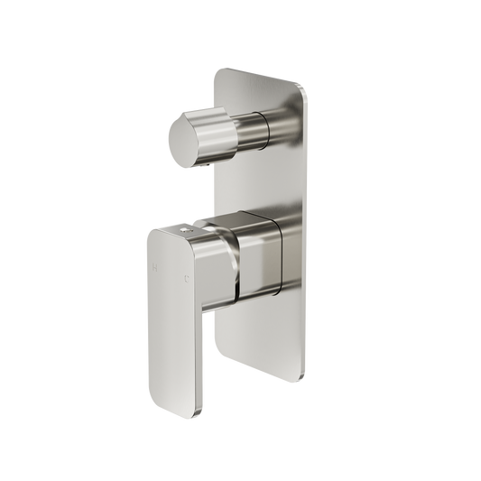 Zia Wall Mixer with Divertor - Brushed Nickel