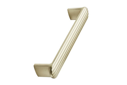 Fluted Handle 128 cc Light Brush Brass