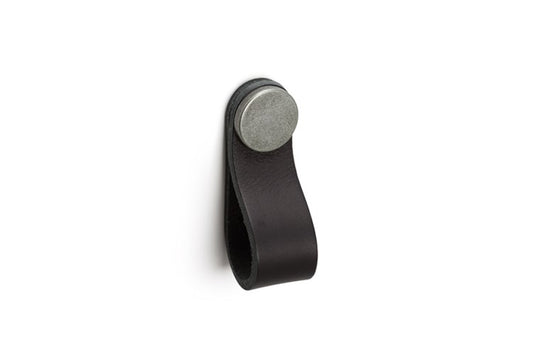 Loop Leather Pull Black