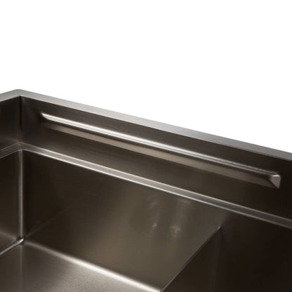 820mm Stainless Steel PINIZ 1 & 1/2 Bowl Workstation Kitchen Sink - Slide Lip - Nano Coated 1.2mm Thick Stainless Steel - Anti-Scratch