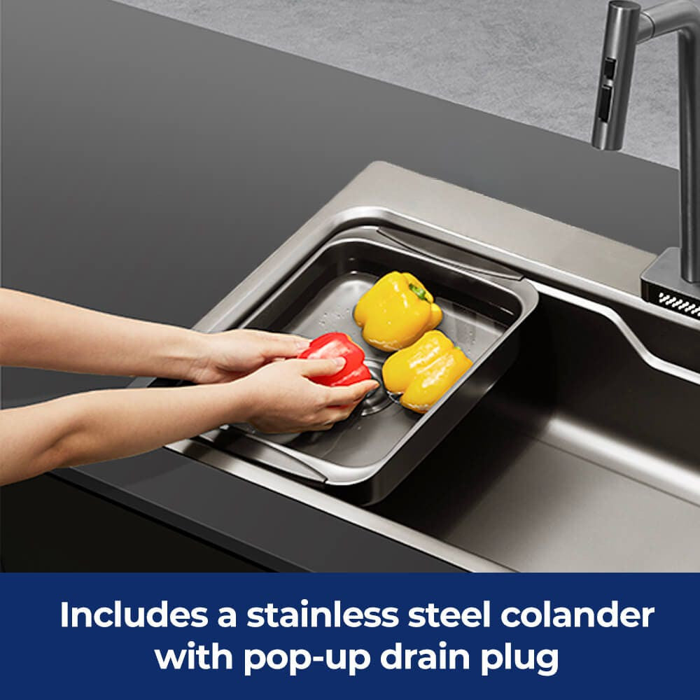 Belle Luxe 3.0 PRO Single Bowl Workstation Kitchen Sink -  750mm
