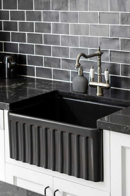 Novi 60x46 Fireclay Butler Sink - Matte Black