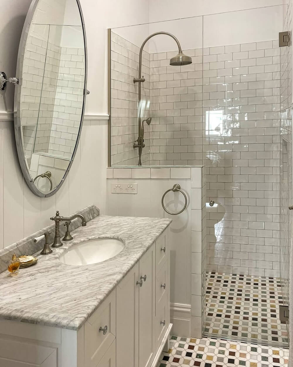 Coventry 120x55 Single Bowl White Vanity with Marble Top & Under Counter Basin - 3TH