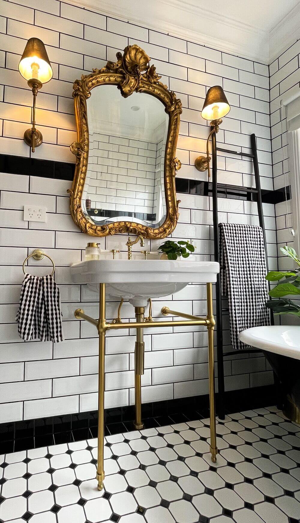 Claremont 68 x 51 Brushed Brass Basin Stand - 1TH