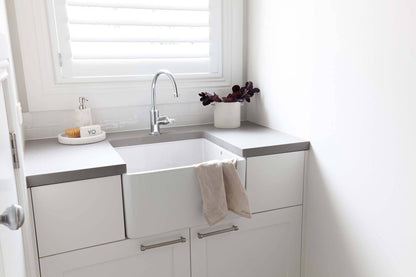 Novi 50x46 Fireclay Butler Sink - Gloss White