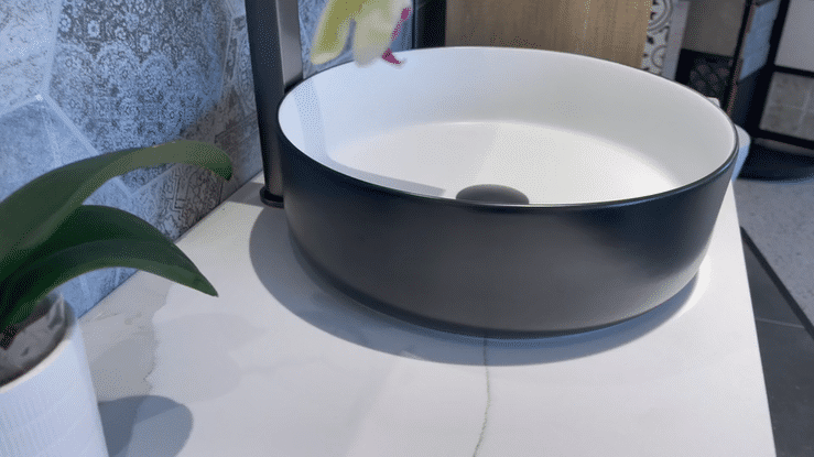 Artis 88 355x355x120 Matte Black & Matte White Basin