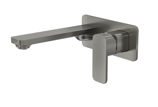 Zia Wall Basin or Bath Mixer - Gunmetal