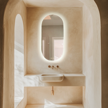 Radiant KÄPSEL - Frameless - 500mm x 1000mm LED Mirror