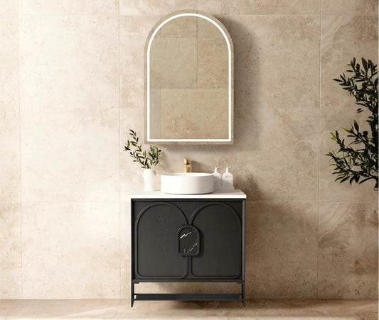 750mm Laguna Mark II Black Oak Freestanding Vanity Cabinet with Legs