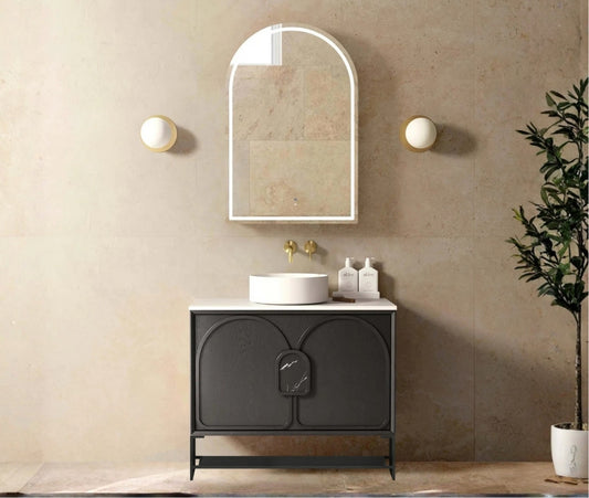 900mm Laguna Mark II Black Oak Freestanding Vanity Cabinet with Legs