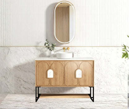1200mm Laguna Mark II  Woodland Oak Freestanding Vanity Cabinet with Legs