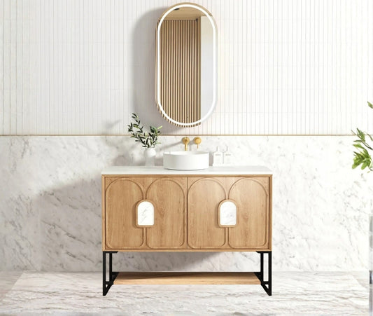 1200mm Laguna Mark II  Woodland Oak Freestanding Vanity Cabinet with Legs
