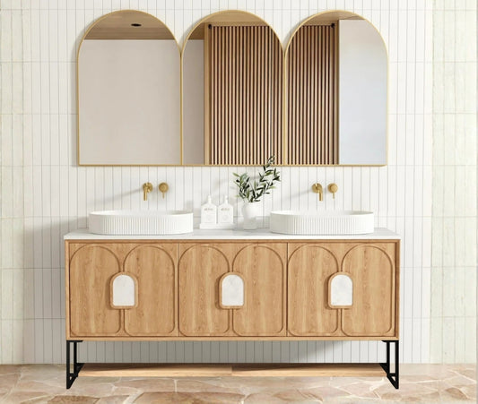 1800mm Laguna Mark II Woodland Oak Freestanding Vanity Cabinet with Legs