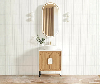 600mm Laguna Mark II Woodland Oak Freestanding Vanity Cabinet with Legs