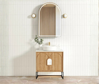 750mm Laguna Mark II Woodland Oak Freestanding Vanity Cabinet with Legs