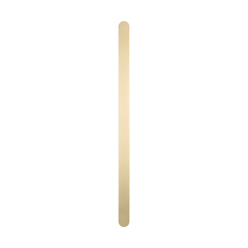 Radiant Light Gold Flat Profile Vertical 930mm NON-HEATED Single Bar Towel Rail